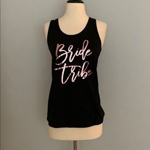 Worn once! bride tribe tank
